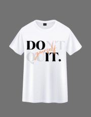 DO IT Yourself | Oversized Motivational T-Shirt – White