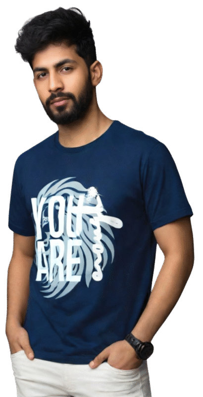 YOU ARE ENOUGH motivational t-shirt in black by WearZafar